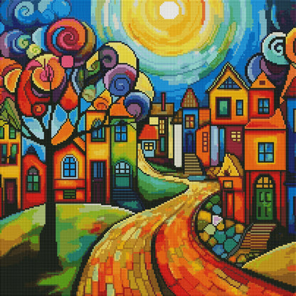 Dream Street (FD+AB) 50x50cm 🔘🔲