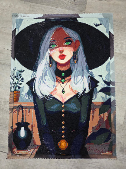 Emerald Hex Witch (FD+AB) 45x60cm 🔘🔲
