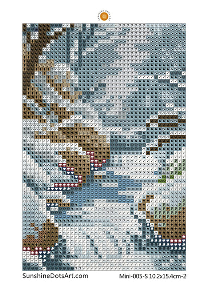MINI - Months of the Year (AB) 10.2 × 15.4 cm - Square Drills
