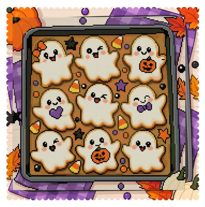 Boo-tiful Bakes (FD+AB) 40x40cm 🔘🔲 | Diamond Painting Kit