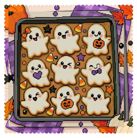 Boo-tiful Bakes (FD+AB) 40x40cm 🔘🔲 | Diamond Painting Kit