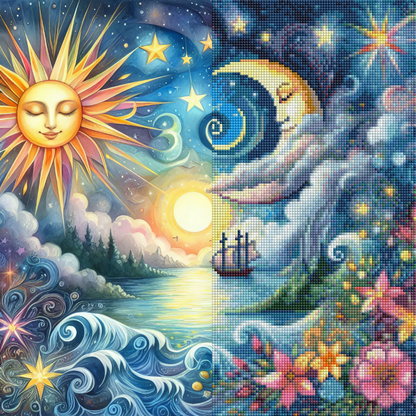 Celestial Voyage (FD+Crystal) 40x40cm 🔘🔲
