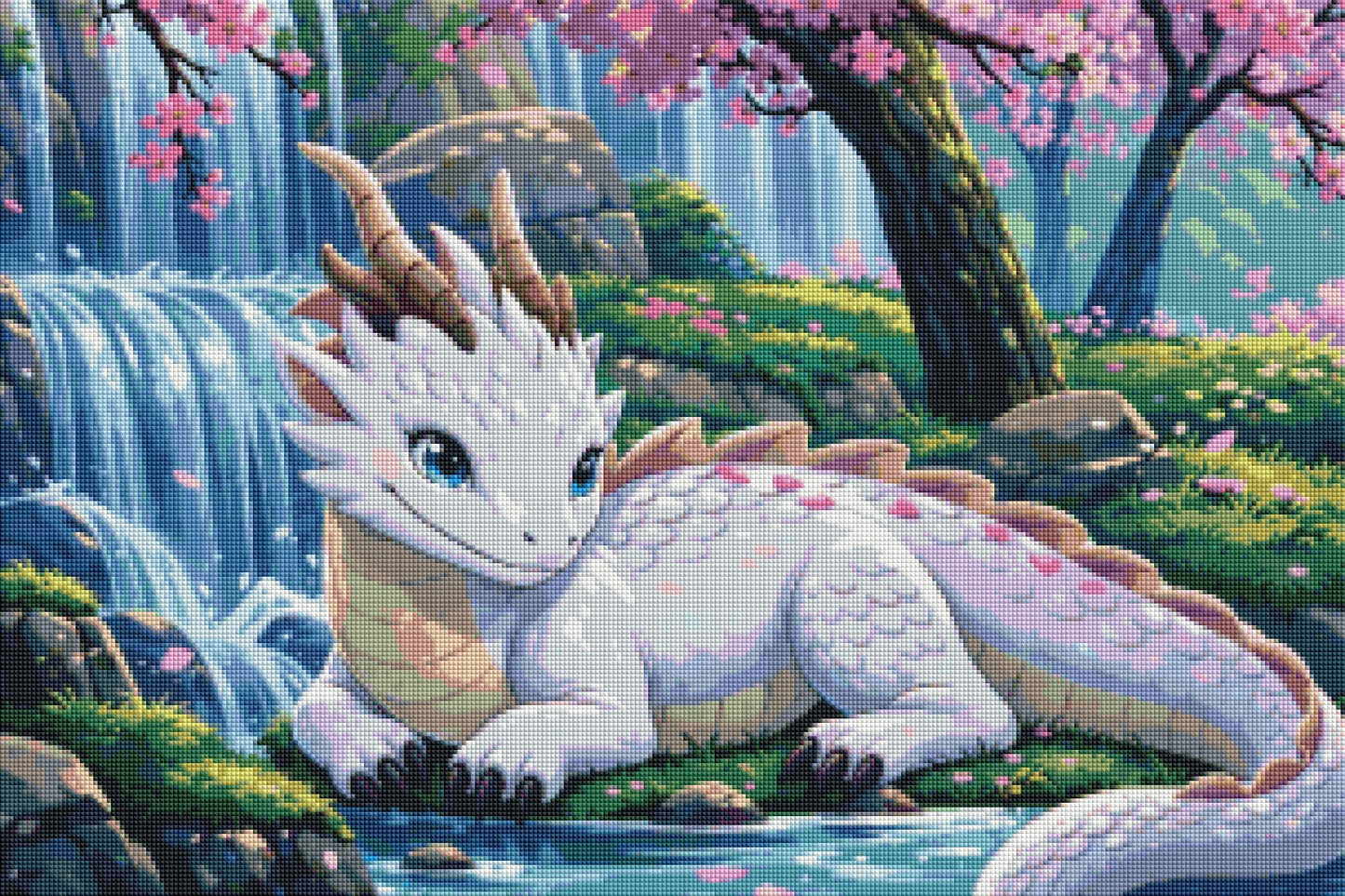 Blossom Spring Dragon (FD+Crystal) 75×50cm 🔘🔲