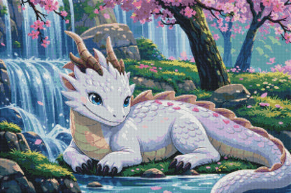 Blossom Spring Dragon (FD+Crystal) 75×50cm 🔘🔲