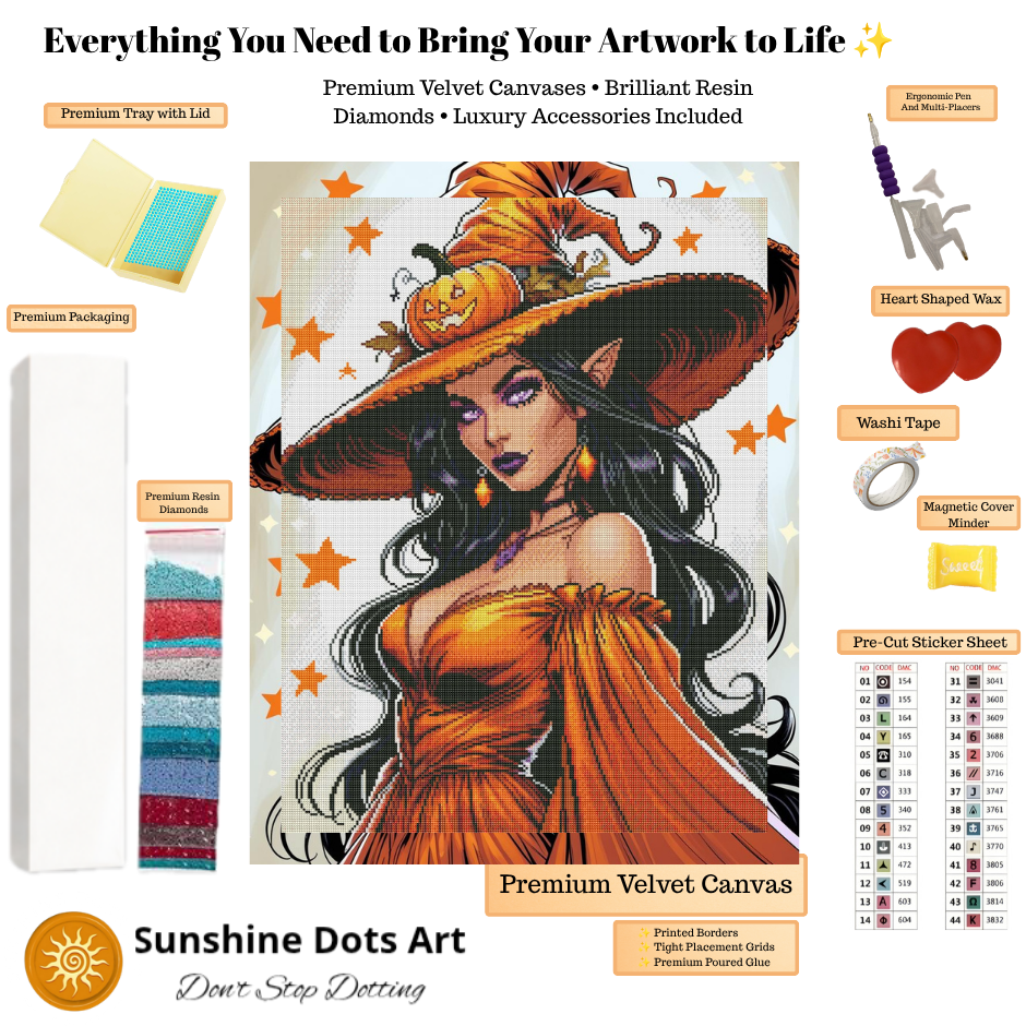 Pumpkin Enchantress (FD+AB) 50x65cm 🔘🔲