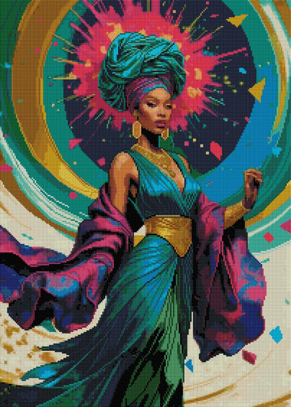 Crowned in Color (FD+AB) 50x70cm 🔘🔲